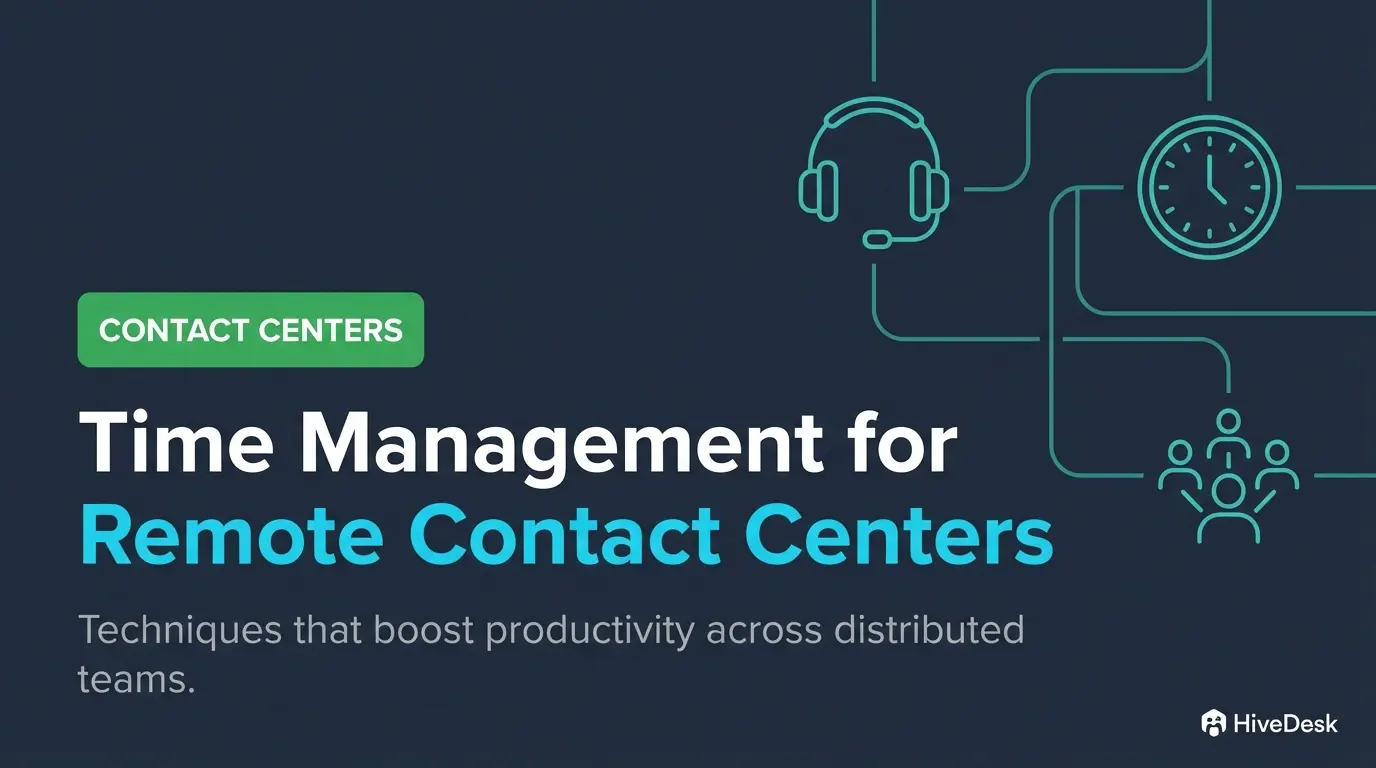 Time Management Techniques for Remote Contact Center Teams