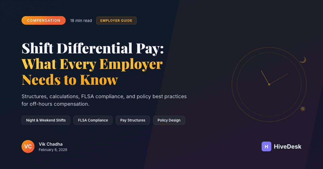 Shift Differential Pay — Rates, Rules & How to Calculate