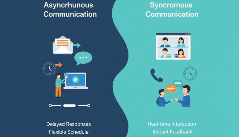 Asynchronous and Synchronous Communication in Remote Teams | HiveDesk