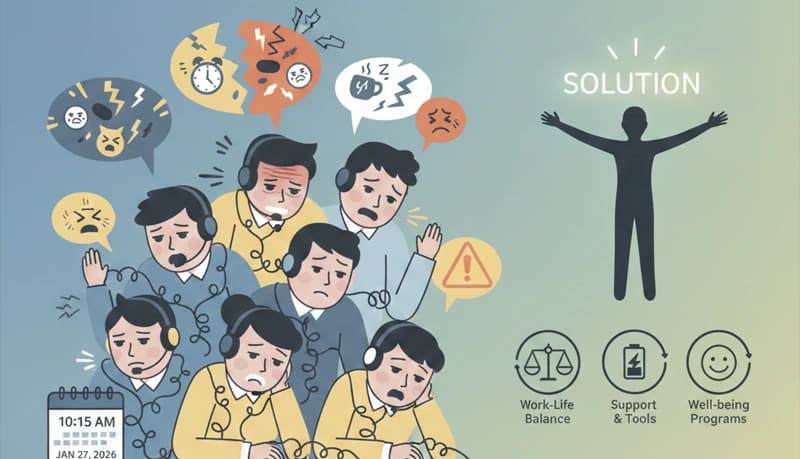 Call Center Burnout Statistics (2026)