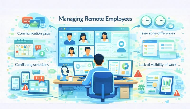 Challenges of managing remote employees
