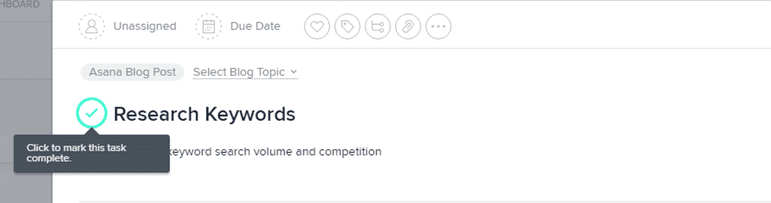 marking tasks as complete