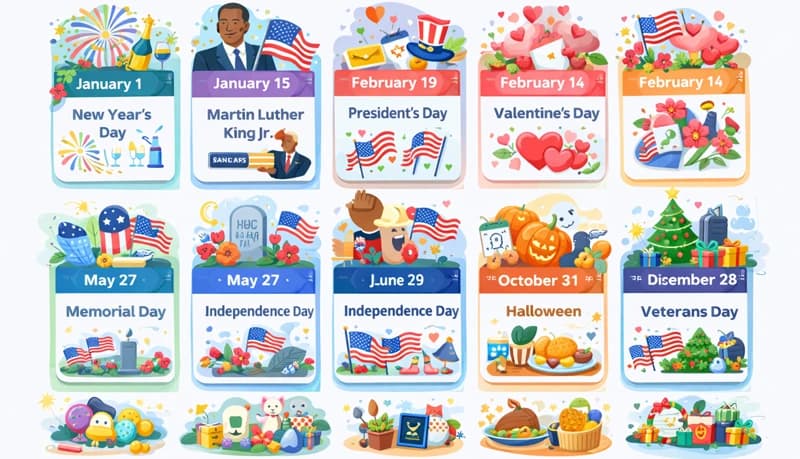 US Holidays 2026: Complete List