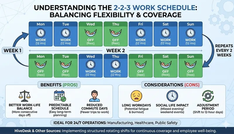 The 2-2-3 Schedule Explained — Rotation, Pros, and Cons
