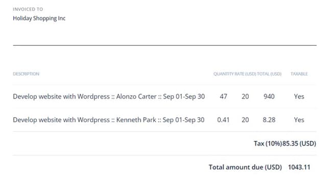 Accounting firm time tracking software showing client billing dashboard