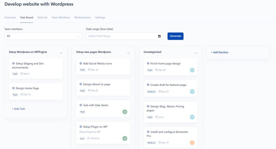 HiveDesk remote work management with real-time activity data