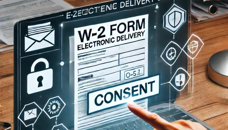 W-2 electronic delivery consent notice