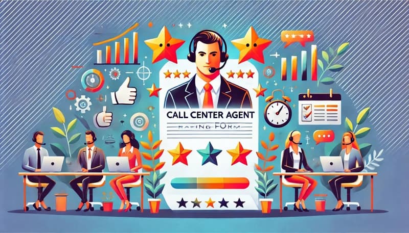 Call center agent rating form template