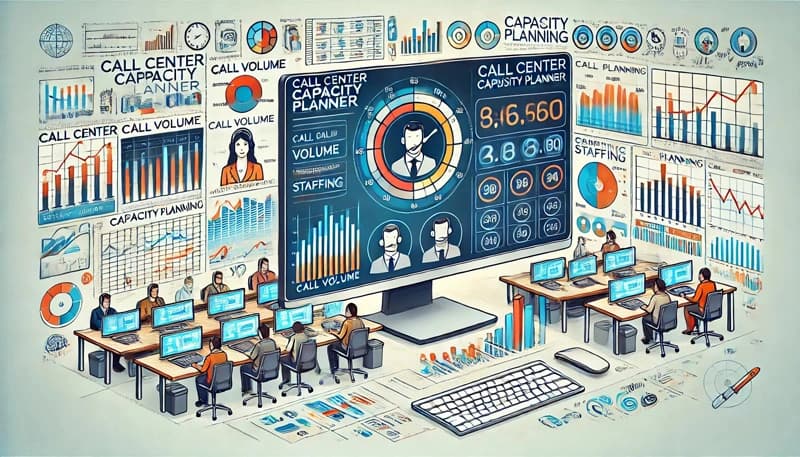 Call center capacity planner template