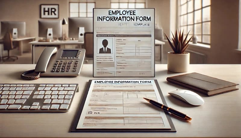 Employee information form template for onboarding