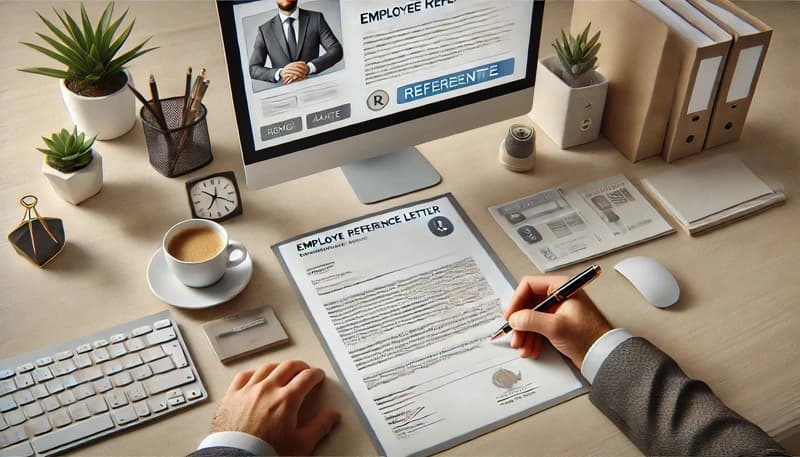 Employee reference letter template for service businesses