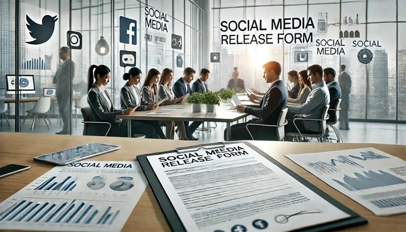 Employee social media release form template