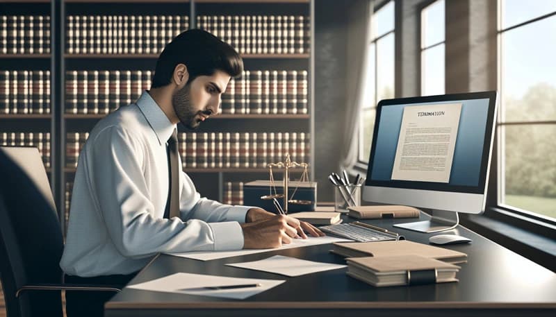 Employee termination letter template for US businesses