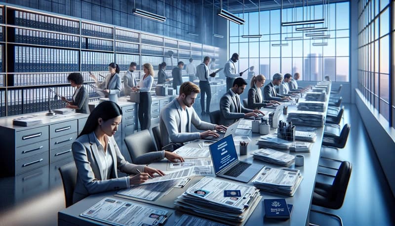 Employment eligibility verification form and process