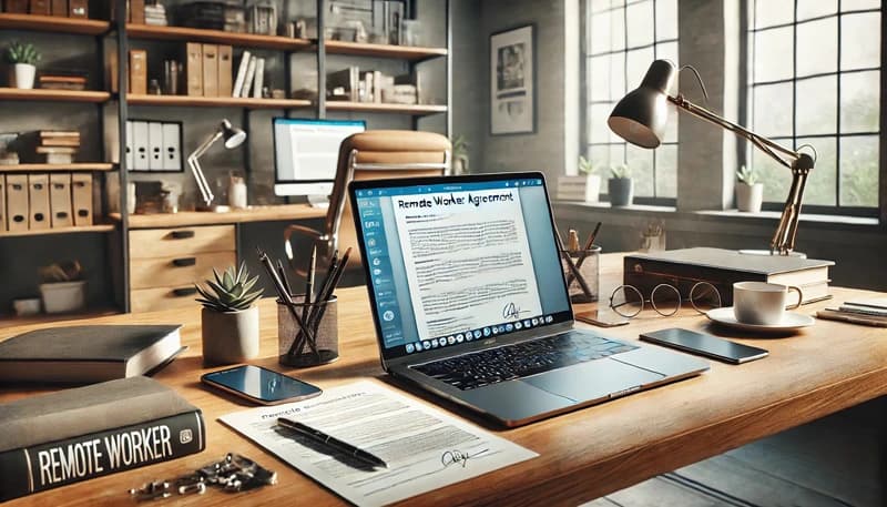 Remote worker agreement template