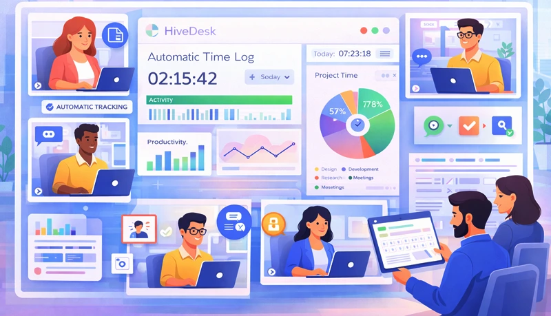 15 reasons to use HiveDesk’s automated time tracking | HiveDesk