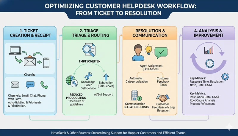 Helpdesk Workflow in Call Centers — Design and Fixes | HiveDesk