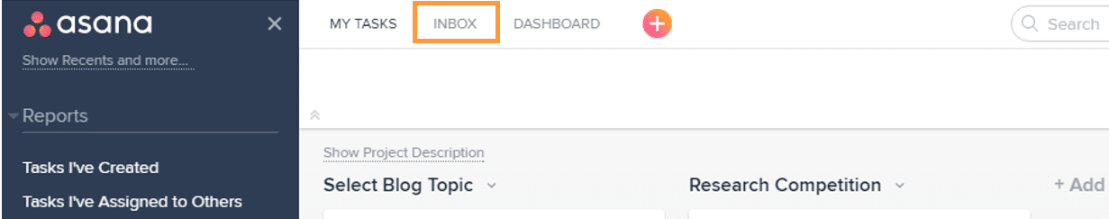 Communication in Asana