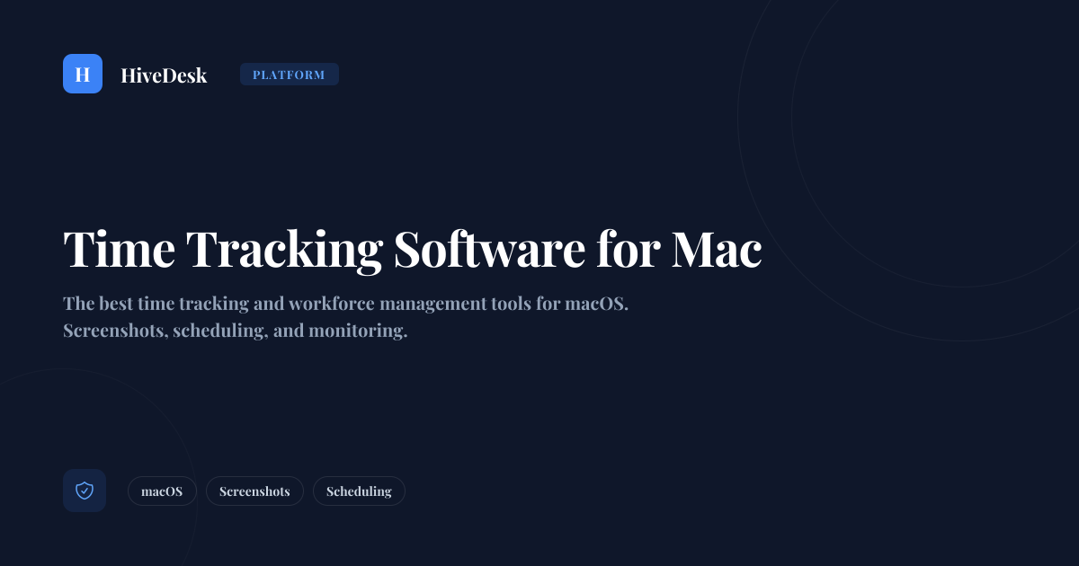 Time Tracking Software for Mac | HiveDesk