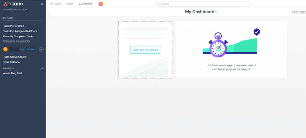 Adding project dashboard Adding Project Dashboard