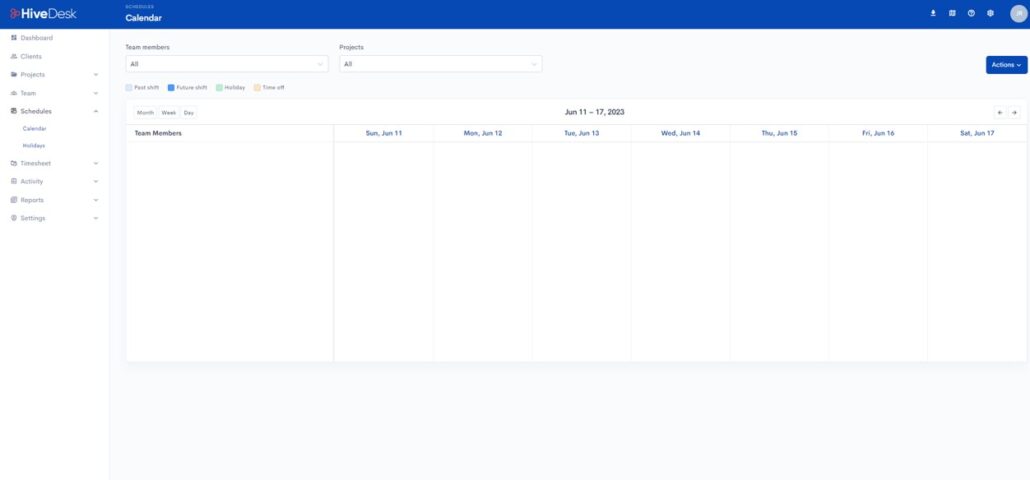 Employee scheduling software setup