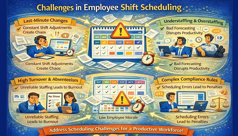 Top 10 Challenges in Employee Shift Scheduling and How to Overcome Them
