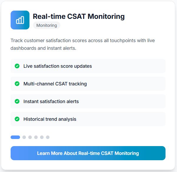 Realtime CSAT