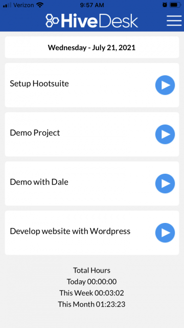 Select project