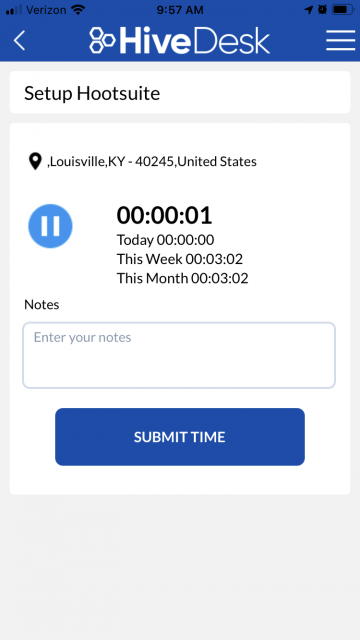 Submit time